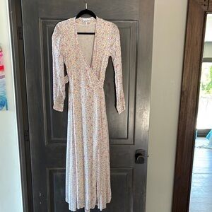 Ganni Pastel Floral Long Sleeve Dress